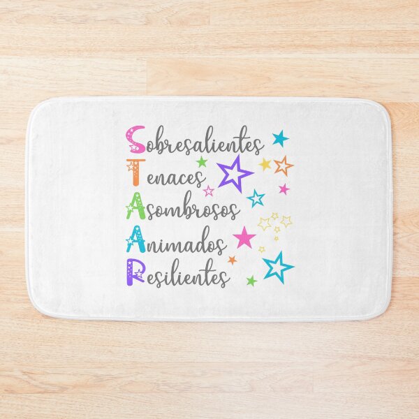 Item preview, STAAR Motivational Spanish Acronym Design – Bright Star Theme designed and sold by Teacher2Nerds.