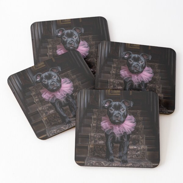Item preview, Pretty In Pink Staffy Puppy designed and sold by Nocturne  Paws.