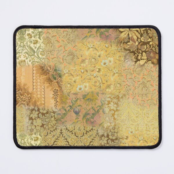 Item preview, VINTAGE BAROQUE JACQUARD WALLPAPER MASHUP NEUTRAL BEIGE GOLD designed and sold by blomastudios.