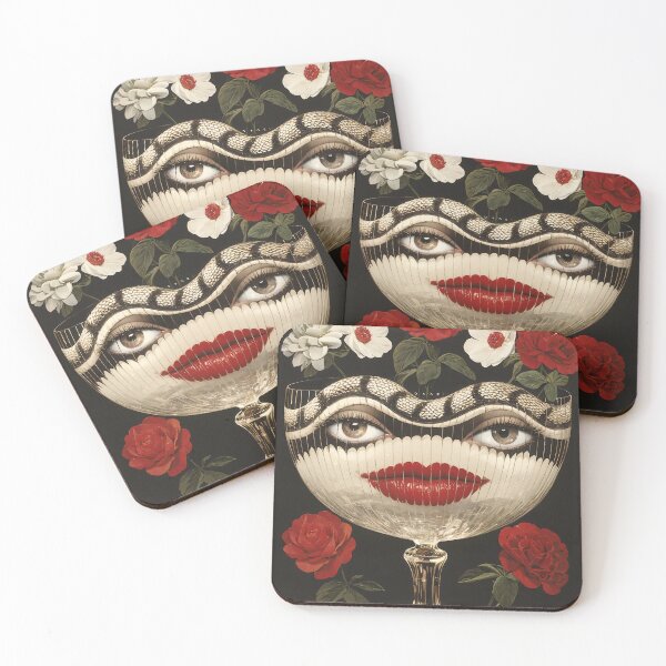 Item preview, Surreal Chinese Year of the Snake: Abstract Face with Serpentine Grace designed and sold by yinyuecreation.