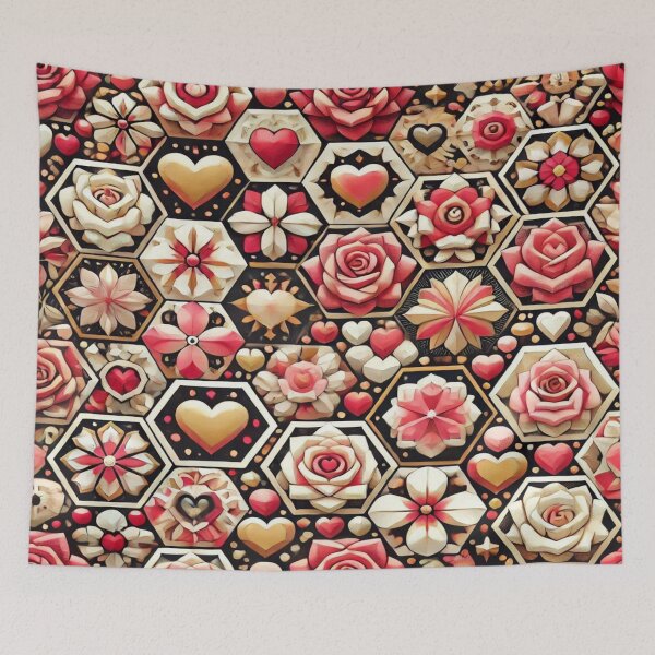 Item preview, Romantic Hexagons Reloaded Premium Trendy Best Gift designed and sold by Imaginarium of Chaos falcon88 .