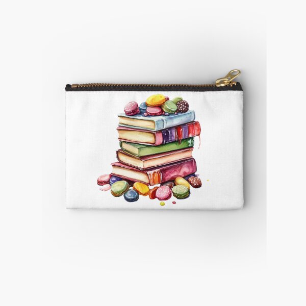 Item preview, Sweet Books a Watercolor Design of a Stack of Books Overflowing with Macarons designed and sold by MamaCDesigns.