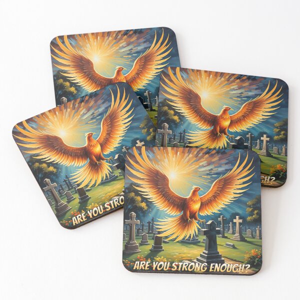 Item preview, A phoenix rises over a cemetery designed and sold by Schwefli.