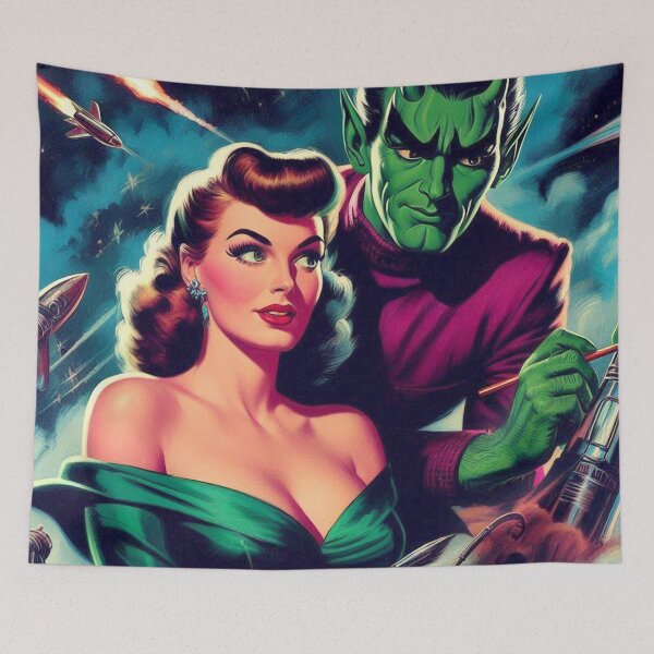 Item preview, Vintage Sci-fi Illustration designed and sold by PulpVintage.