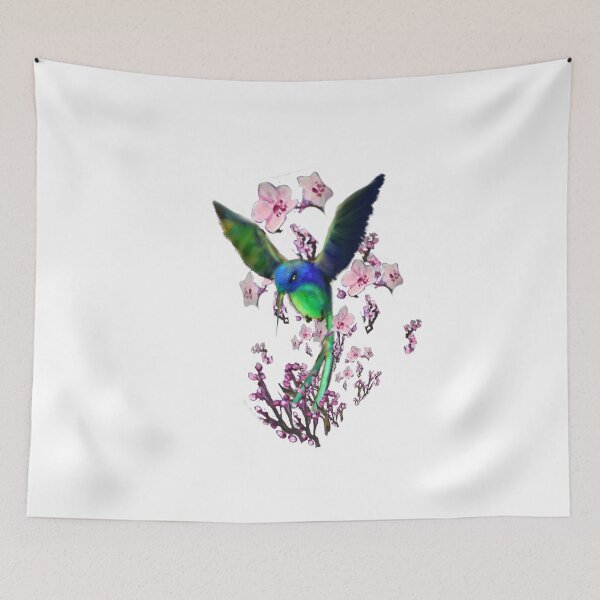 Item preview, hummingbird cherry blossom  designed and sold by CDT Art.