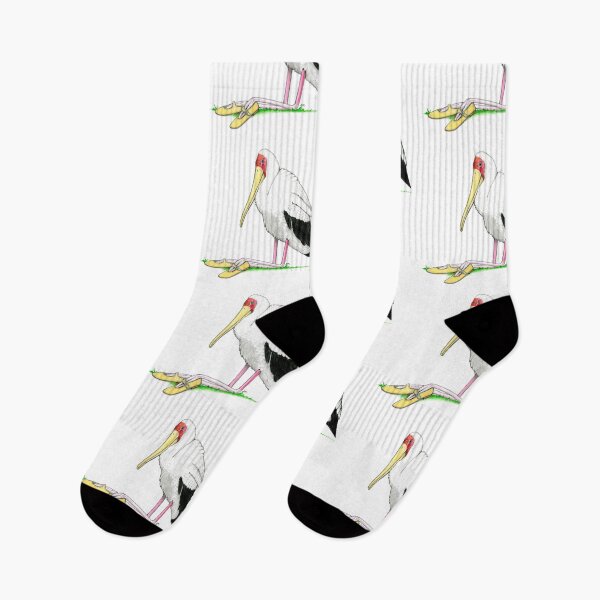 Item preview, Yellow Billed Stork in Mary Janes designed and sold by JimsBirds.