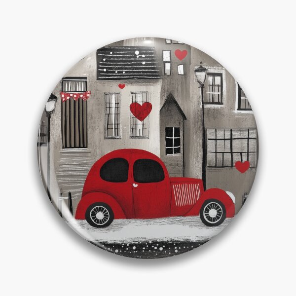 Item preview, Cute Love Car Happy Valentine's Day designed and sold by sheprint.