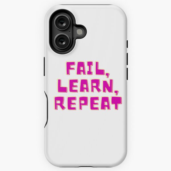 Vista previa del artículo con la obra «Fail, learn, repeat», diseñado y vendido por RoyalFlamingos.