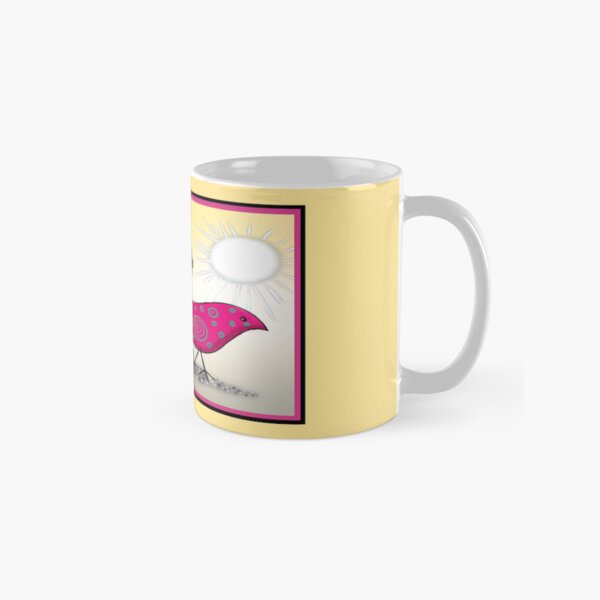 JO24 148 fanciful bird walking in sunshine Classic Mug