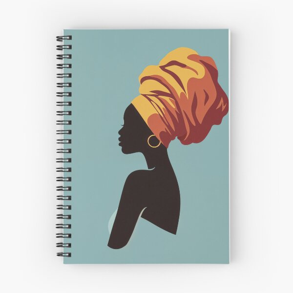 Item preview, Minimalist Afrocentric Portrait – Woman with Traditional Headwrap in Earthy Tones designed and sold by Collision19.