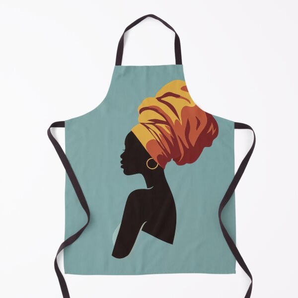 Item preview, Minimalist Afrocentric Portrait – Woman with Traditional Headwrap in Earthy Tones designed and sold by Collision19.