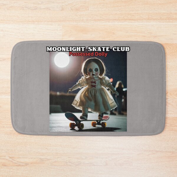 Item preview, Possessed Dolly, Evil Doll Rides a Skateboard designed and sold by FroggyFly Designs.