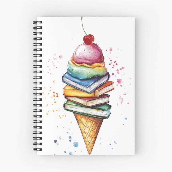 Item preview, Sweet Reader, Ice Cream Cone Made of Books designed and sold by MamaCDesigns.