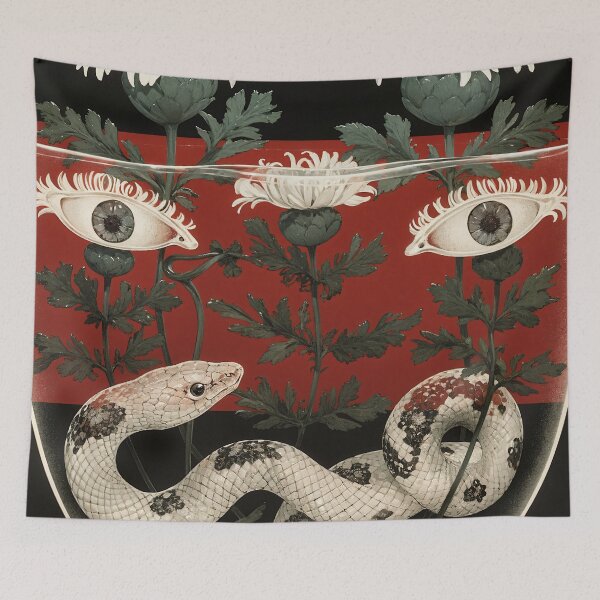 Item preview, Copy of Surreal Chinese Year of the Snake: Abstract Face with Serpentine Grace designed and sold by yinyuecreation.