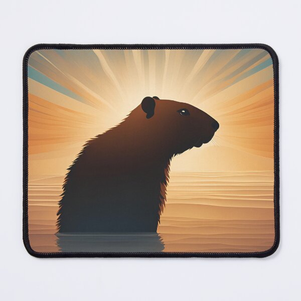 Item preview, Glowing Groundhog Silhouette Art designed and sold by Traloch O'Laoi.