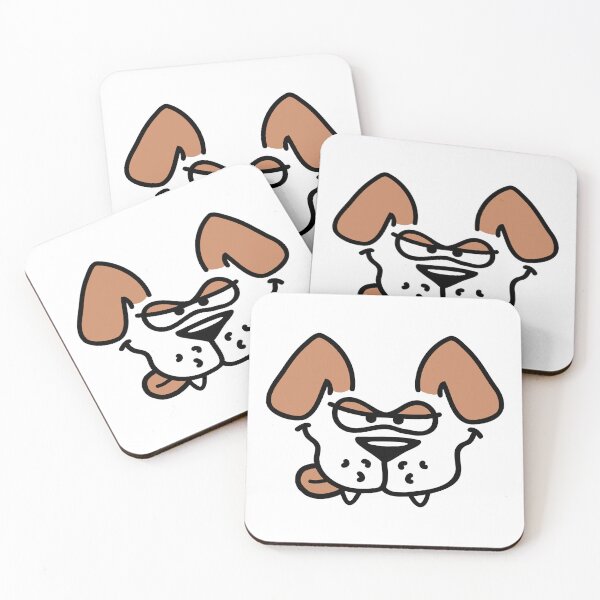 Item preview, Dog Looks Evil Dangerous Funny Sticks Out Tongue Comic Cartoon designed and sold by shirt-o-mat.