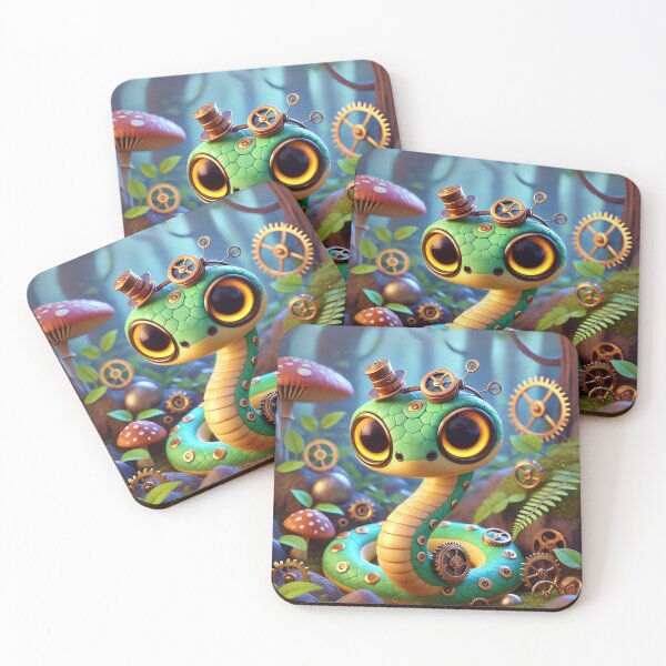 Item preview, Steampunk Smooth Earth Snake designed and sold by Sillytoe.