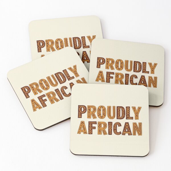 Item preview, Proudly African Decorative Typography Design – Celebrate Heritage designed and sold by Collision19.