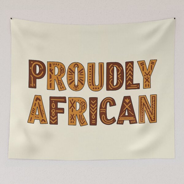 Item preview, Proudly African Decorative Typography Design – Celebrate Heritage designed and sold by Collision19.