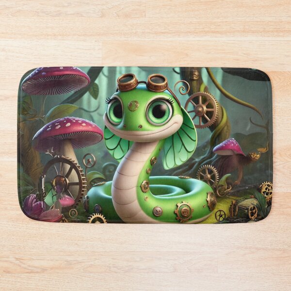 Item preview, Steampunk Smooth Green Snake designed and sold by Sillytoe.
