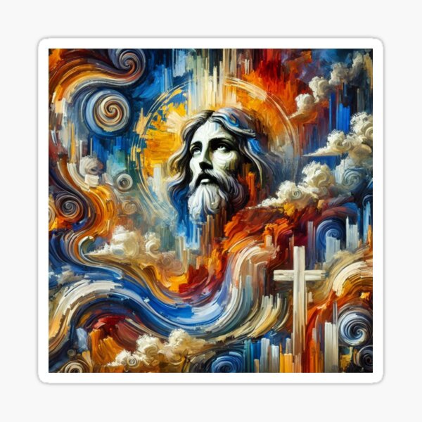 Item preview, Divine Inspiration: Abstract Art of Jesus ? #JesusArt #AbstractReligion designed and sold by PARNAZ2021.
