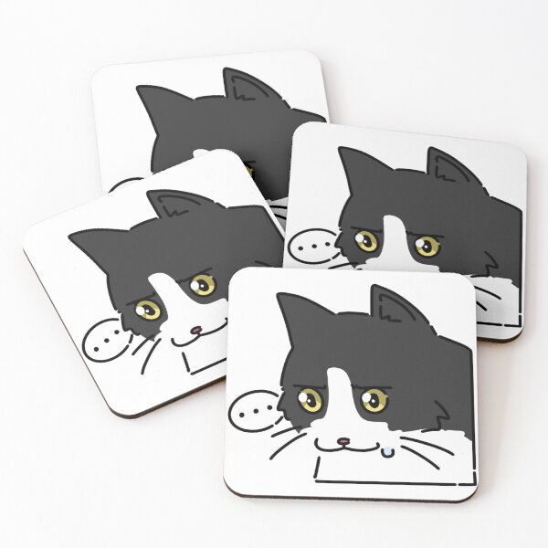 Item preview, Nervous Tuxedo Cat designed and sold by 01basil.