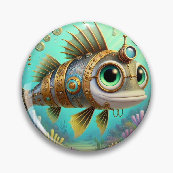 Item preview, Steampunk Snook Fish designed and sold by Sillytoe.