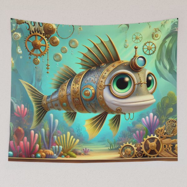 Item preview, Steampunk Snook Fish designed and sold by Sillytoe.