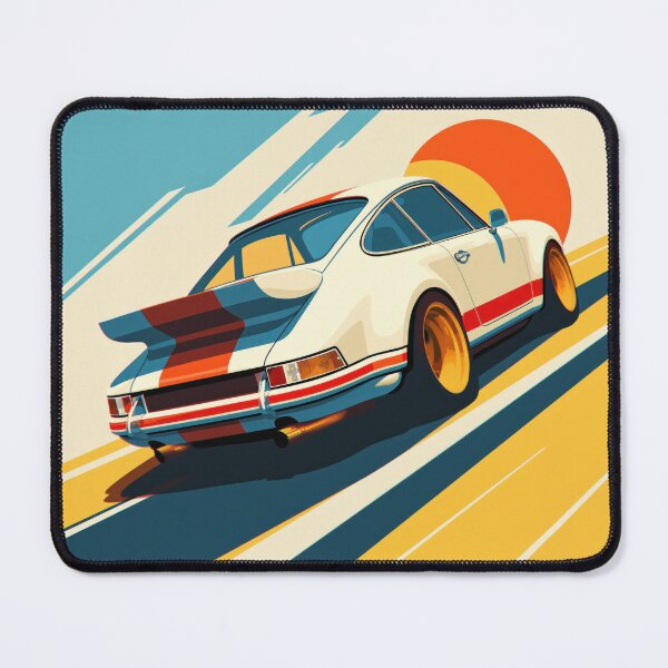 Item preview, Porsche 964 Turbo Rear View Print designed and sold by blackdogshop.