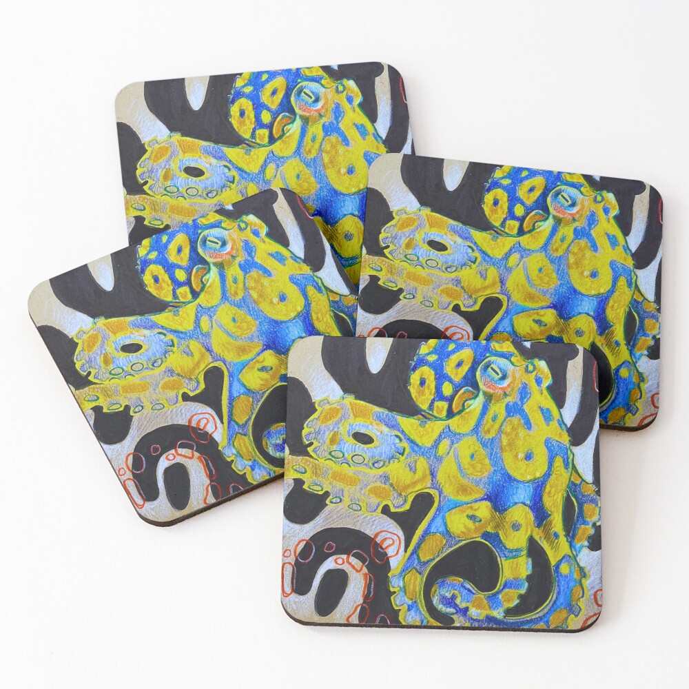 Item preview, Coasters (Set of 4) designed and sold by RagsDrag.