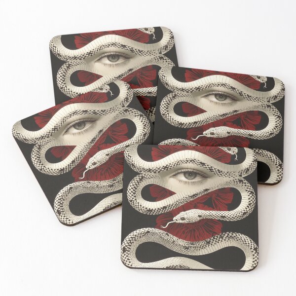 Item preview, Surreal Chinese Year of the Snake: Abstract Face with Serpentine Grace designed and sold by yinyuecreation.