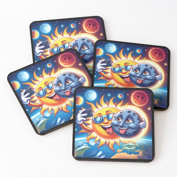 Item preview, Sun and Moon Selfie – Fun Celestial Cartoon Design designed and sold by Teacher2Nerds.