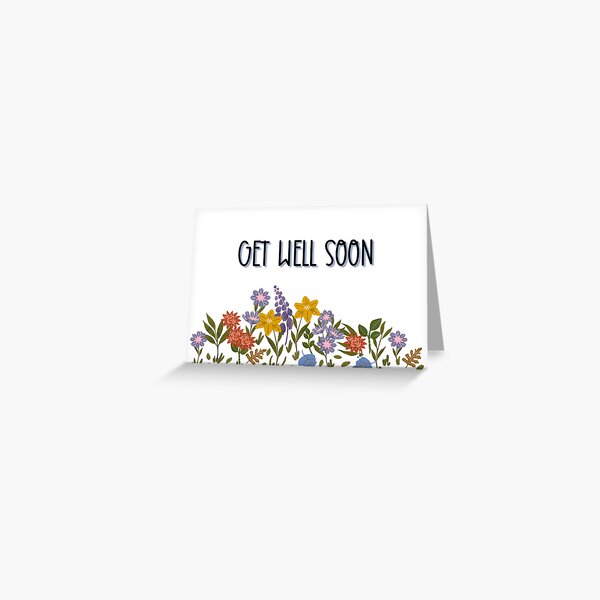 Item preview, Get well soon colorful greeting card designed and sold by moonlightcustomsOH.