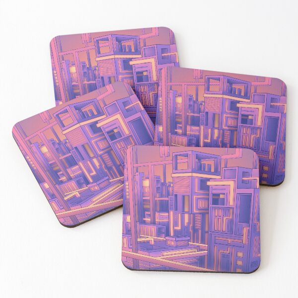 Item preview, Pastel City Poster designed and sold by H2HDesign.