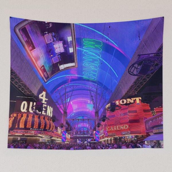 Item preview, Fremont Street, Las Vegas, Nevada, nighttime designed and sold by SafariByMarisa.