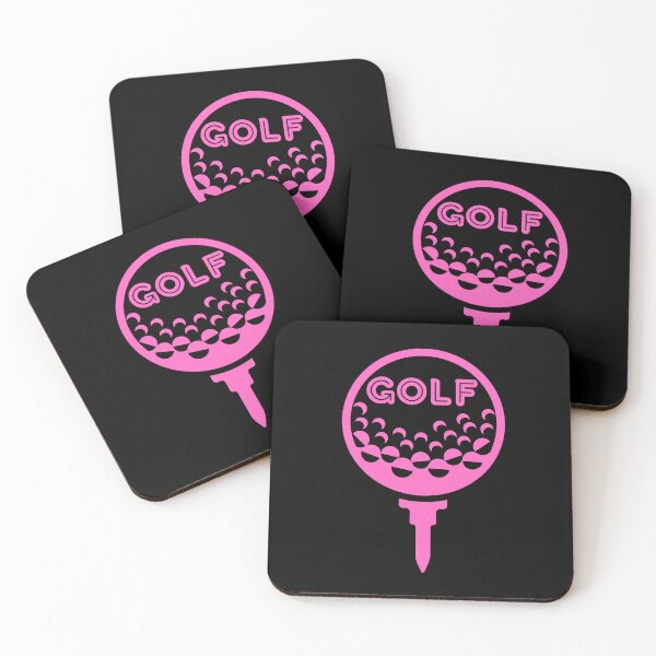 Item preview, Golf Ball and Tee (Pink) designed and sold by ThirdEyeAlien.