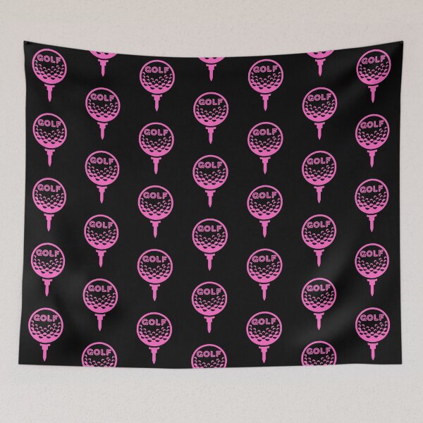Item preview, Golf Ball and Tee (Pink) designed and sold by ThirdEyeAlien.