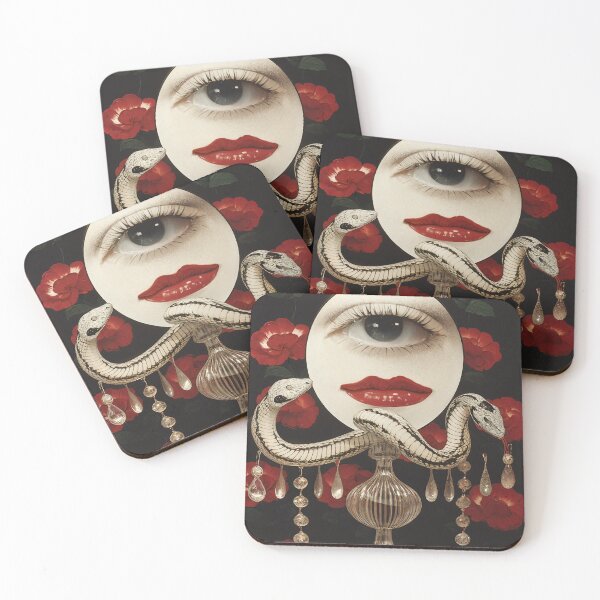 Item preview, Surreal Chinese Year of the Snake: Abstract Face with Serpentine Grace designed and sold by yinyuecreation.