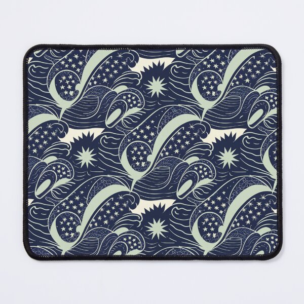 Item preview, Traditional Blue and White Adire Kaleidoscopic Tie-dye Pattern – Timeless African Textile Design for Fashion and Decor designed and sold by Collision19.