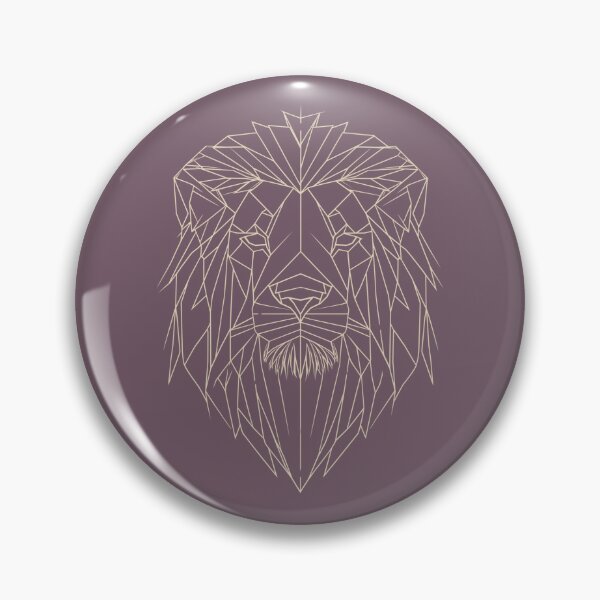 Item preview, Geometric Lion Face Design - Yellow/Grape designed and sold by RetroNeon.