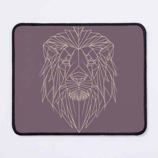 Item preview, Geometric Lion Face Design - Yellow/Grape designed and sold by RetroNeon.