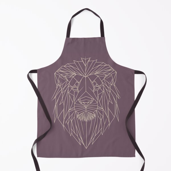 Item preview, Geometric Lion Face Design - Yellow/Grape designed and sold by RetroNeon.
