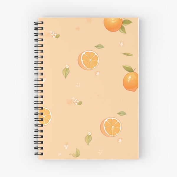 Item preview, Cute Fresh Oranges Pattern on Light Peach Background AI Art designed and sold by Capyprint.