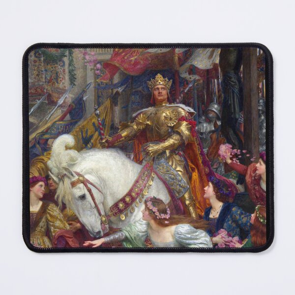 Item preview, The Two Crowns c. 1900 by Sir Frank Dicksee designed and sold by Cat Lady Designs.