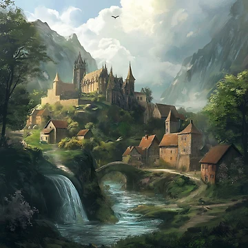 Artwork thumbnail, Fantasy Landscape by Rtymer