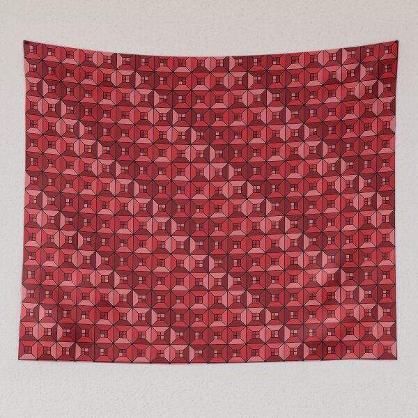Item preview, Red Squares Inside Squares designed and sold by Lindsey Popejoy.