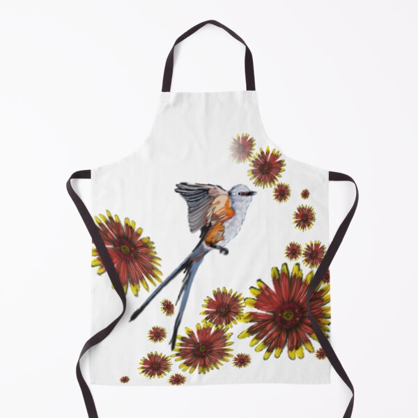 Item preview, scissortail flycatcher and wildflower designed and sold by CDT Art.