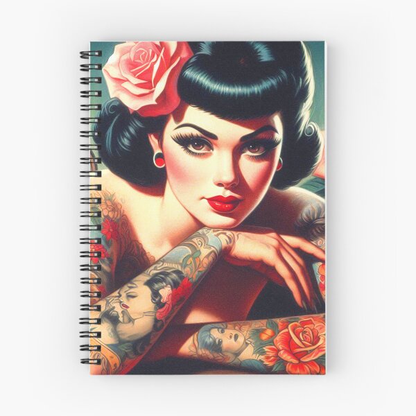 Item preview, Cute Vintage Inked Pin-up designed and sold by PulpVintage.