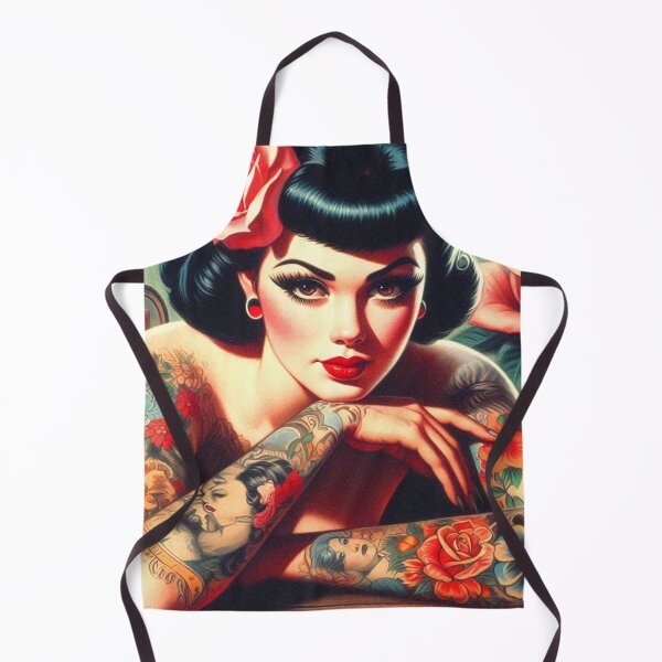 Item preview, Cute Vintage Inked Pin-up designed and sold by PulpVintage.