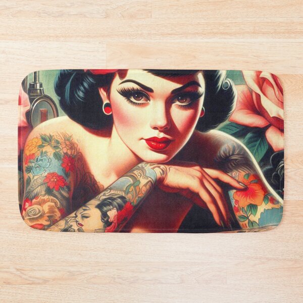 Item preview, Cute Vintage Inked Pin-up designed and sold by PulpVintage.